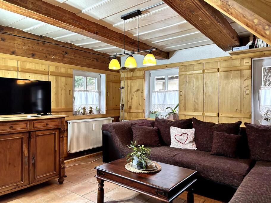 Rustikales Studio-Apartment Blockstube Im Haus Selma Großschönau Eksteriør billede