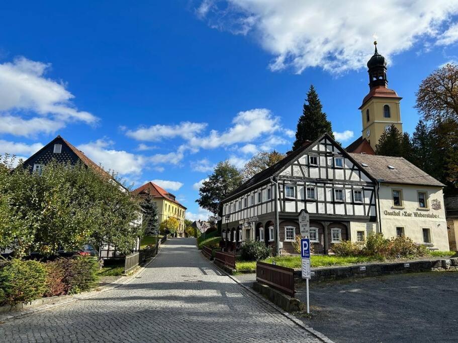 Rustikales Studio-Apartment Blockstube Im Haus Selma Großschönau Eksteriør billede