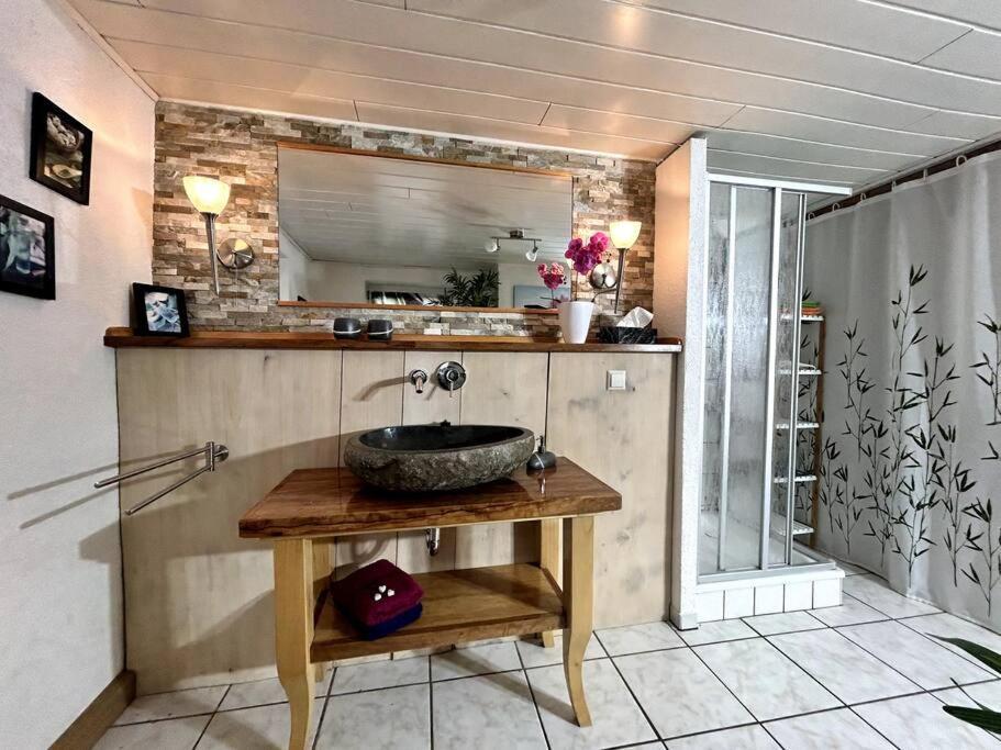 Rustikales Studio-Apartment Blockstube Im Haus Selma Großschönau Eksteriør billede