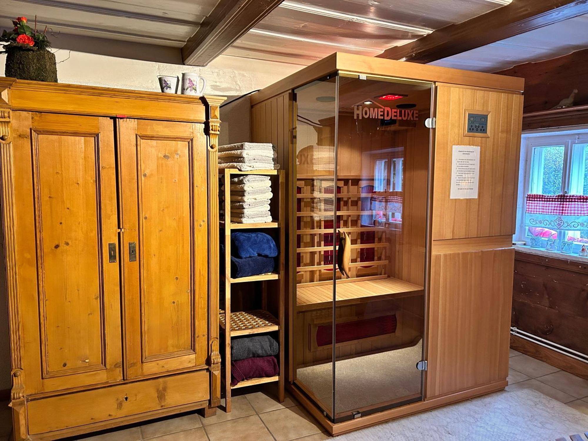 Rustikales Studio-Apartment Blockstube Im Haus Selma Großschönau Eksteriør billede